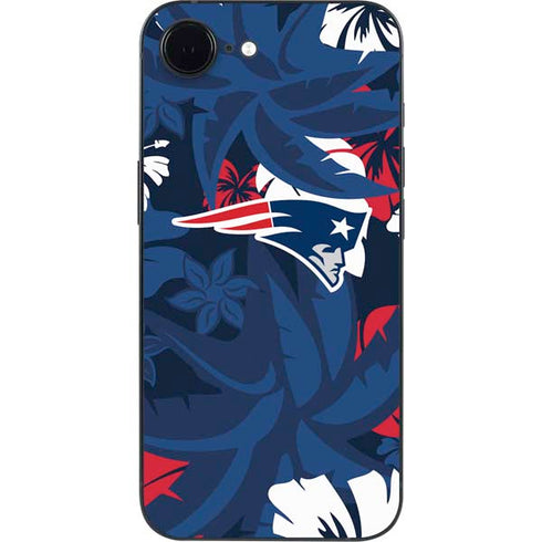 NFL New England Patriots Tropical Print iPhone 16e Skin