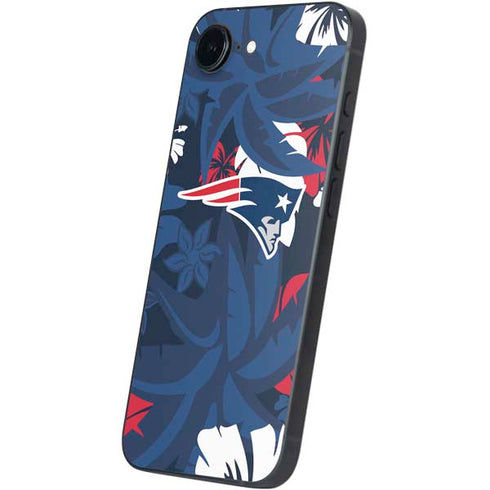 NFL New England Patriots Tropical Print iPhone 16e Skin