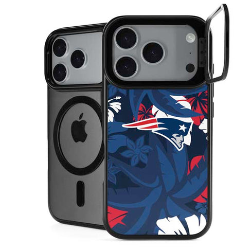 NFL New England Patriots Tropical Print iPhone 18 Pro Kickstand Case