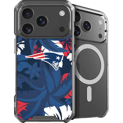 NFL New England Patriots Tropical Print iPhone 18 Pro Max MagSafe Case