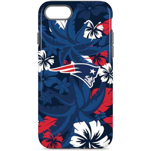 NFL New England Patriots Tropical Print iPhone 7 Pro Case