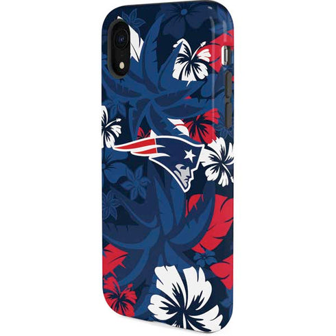 NFL New England Patriots Tropical Print iPhone XR Pro Case