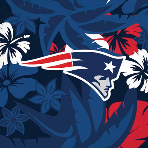 NFL New England Patriots Tropical Print iPhone XS Pro Case