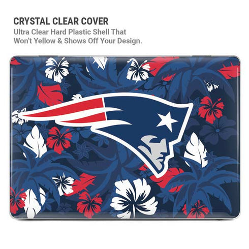 NFL New England Patriots Tropical Print MacBook Pro 14in (2021-24) Case plus Skin