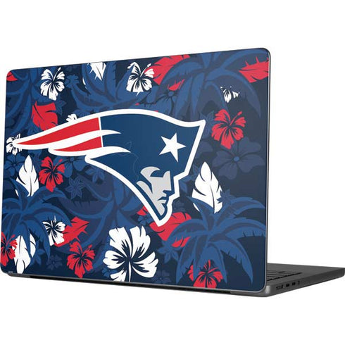 NFL New England Patriots Tropical Print Apple MacBook Pro 14-inch Skin