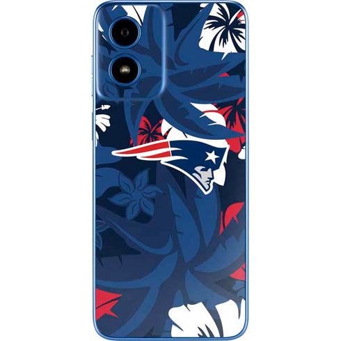 NFL New England Patriots Tropical Print Moto G Play 4G (2024) Skin