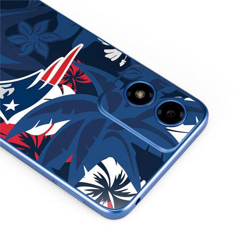 NFL New England Patriots Tropical Print Moto G Play 4G (2024) Skin