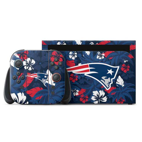 NFL New England Patriots Tropical Print Nintendo Skins
