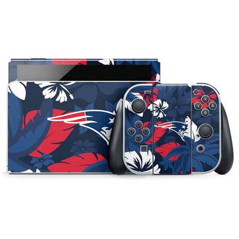 NFL New England Patriots Tropical Print Nintendo Skins