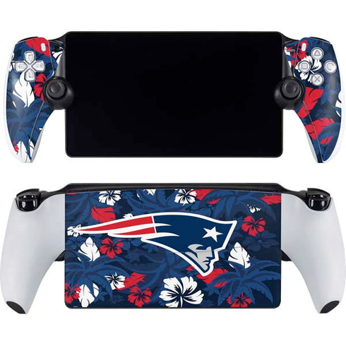 NFL New England Patriots Tropical Print PlayStation Portal Remote Player Skin