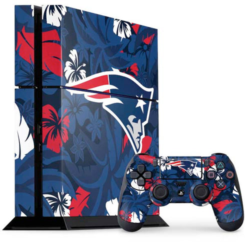 NFL New England Patriots Tropical Print PlayStation PS4 Skins