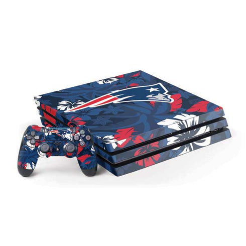 NFL New England Patriots Tropical Print PlayStation PS4 Skins