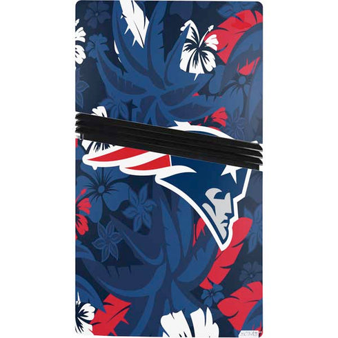 NFL New England Patriots Tropical Print PS5 Pro Console Skin