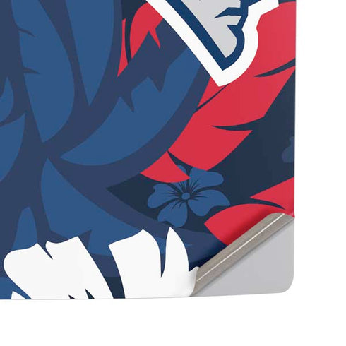 NFL New England Patriots Tropical Print PS5 Pro Disk Console Skin