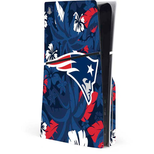 NFL New England Patriots Tropical Print PlayStation PS5 Skins