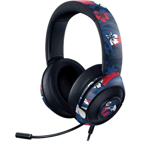 NFL New England Patriots Tropical Print Razer Kraken X Skin