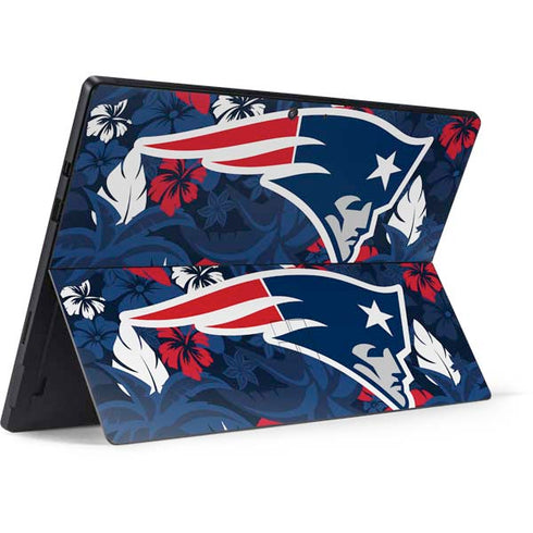 NFL New England Patriots Tropical Print Surface Pro 7 Skin