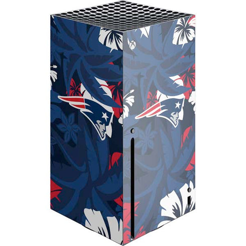 NFL New England Patriots Tropical Print Xbox Series X Skins