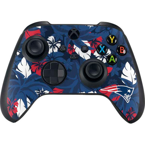 NFL New England Patriots Tropical Print Xbox Series X Controller Skin