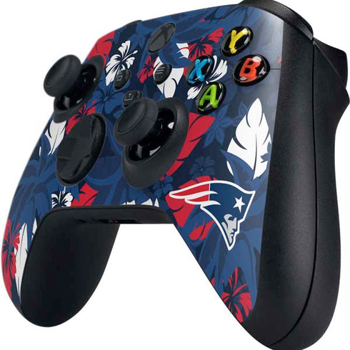 NFL New England Patriots Tropical Print Xbox Series X Controller Skin