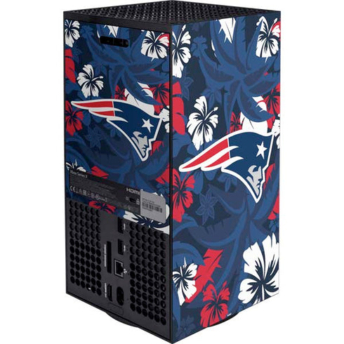 NFL New England Patriots Tropical Print XBox Series X Digital Edition Bundle Skin