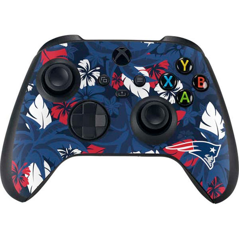NFL New England Patriots Tropical Print XBox Series X Digital Edition Bundle Skin