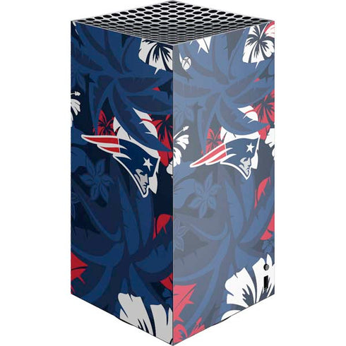 NFL New England Patriots Tropical Print XBox Series X Digital Edition Console Skin