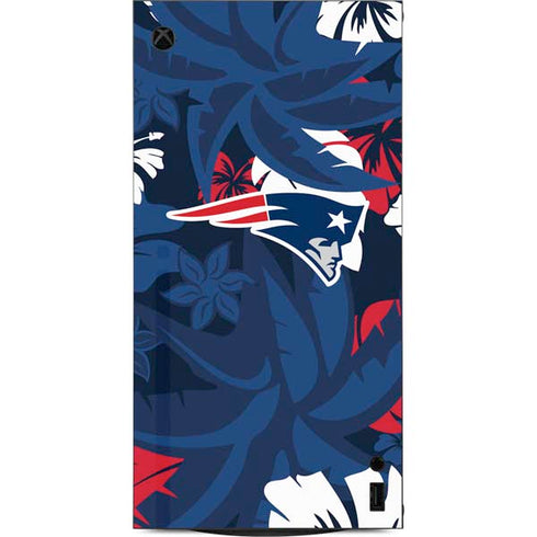 NFL New England Patriots Tropical Print XBox Series X Digital Edition Console Skin