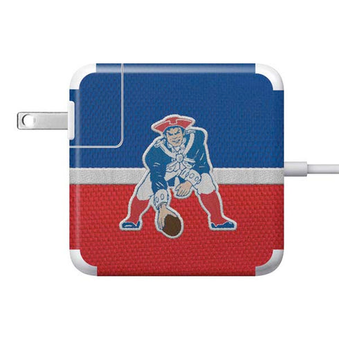 NFL New England Patriots Vintage 85W Power Adapter (15 and 17 inch MacBook Pro Charger) Skin