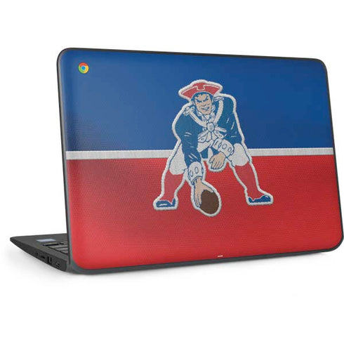NFL New England Patriots Vintage HP Chromebook Skin