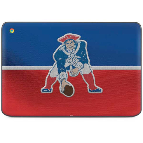 NFL New England Patriots Vintage HP Chromebook Skin