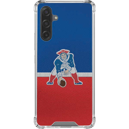 NFL New England Patriots Vintage Galaxy A17 Clear Case