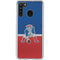 NFL New England Patriots Vintage Galaxy A21 Clear Case