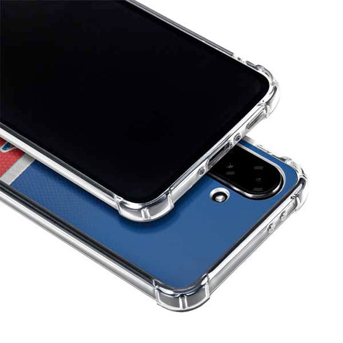 NFL New England Patriots Vintage Galaxy A36 5G Clear Case