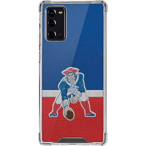 NFL New England Patriots Vintage Galaxy Note20 5G Clear Case