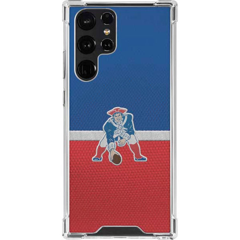 NFL New England Patriots Vintage Galaxy S23 Ultra Clear Case