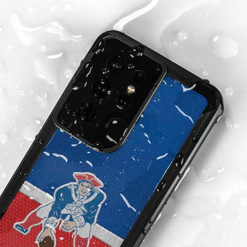 NFL New England Patriots Vintage Galaxy S24 Ultra Waterproof Case