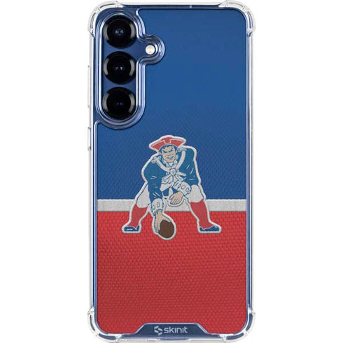 NFL New England Patriots Vintage Galaxy S25 Plus Clear Case