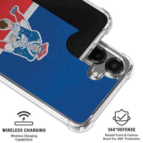 NFL New England Patriots Vintage Galaxy S26 Clear Case