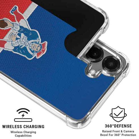 NFL New England Patriots Vintage Galaxy S26 Plus Clear Case