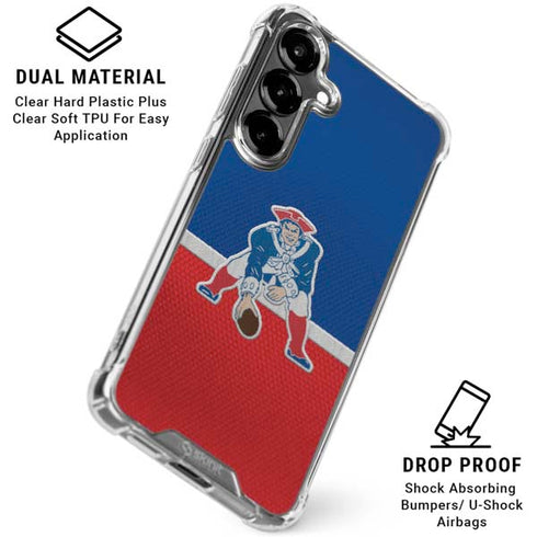 NFL New England Patriots Vintage Galaxy S26 Plus Clear Case
