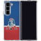 NFL New England Patriots Vintage Galaxy Z Fold5 5G Clear Case