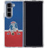 NFL New England Patriots Vintage Galaxy Z Fold5 5G Clear Case
