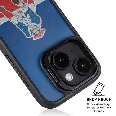 NFL New England Patriots Vintage iPhone 14 Plus Kickstand Case