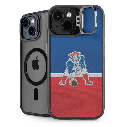 NFL New England Patriots Vintage iPhone 15 Plus Kickstand Case