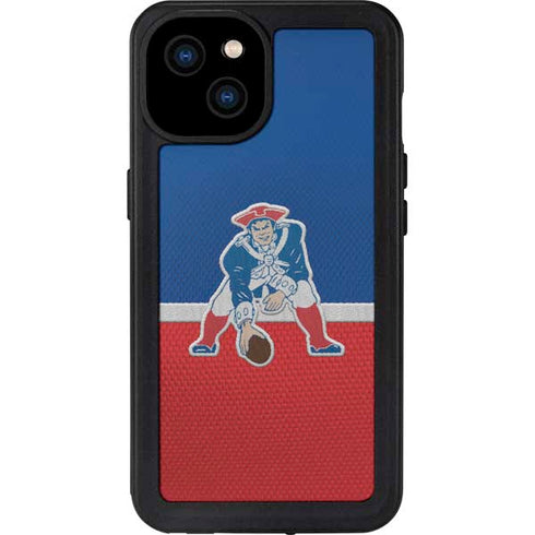 NFL New England Patriots Vintage iPhone 15 Plus Waterproof Case