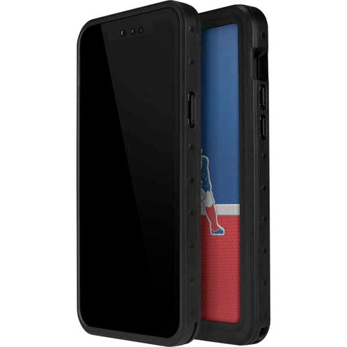 NFL New England Patriots Vintage iPhone 15 Plus Waterproof Case