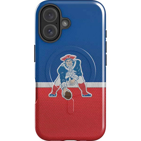 NFL New England Patriots Vintage iPhone 16 Magsafe Impact Case