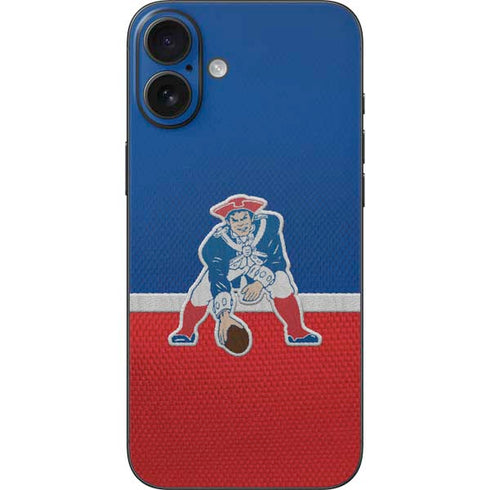 NFL New England Patriots Vintage iPhone 16 Plus Skin