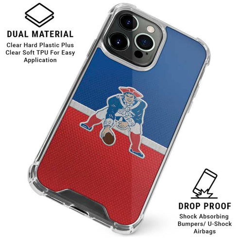 NFL New England Patriots Vintage iPhone 16 Pro Clear Case